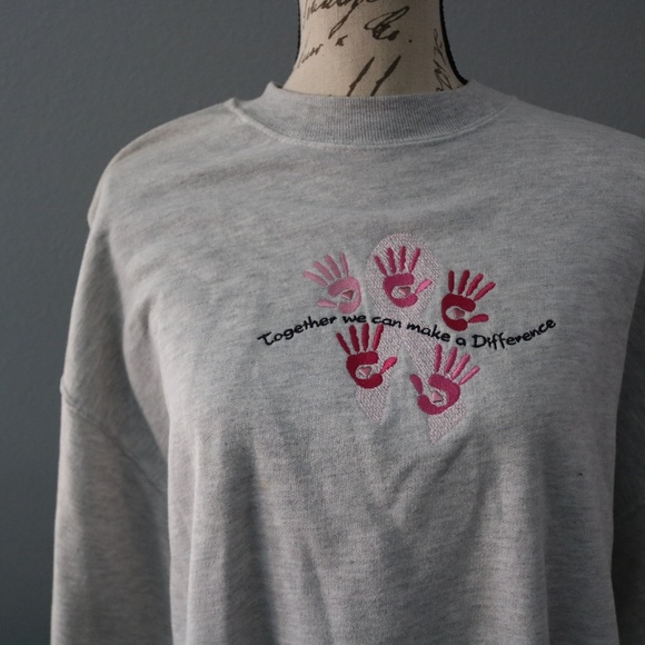 "Together We Can Make A Difference" Sweatshirt - Picture 1 of 2